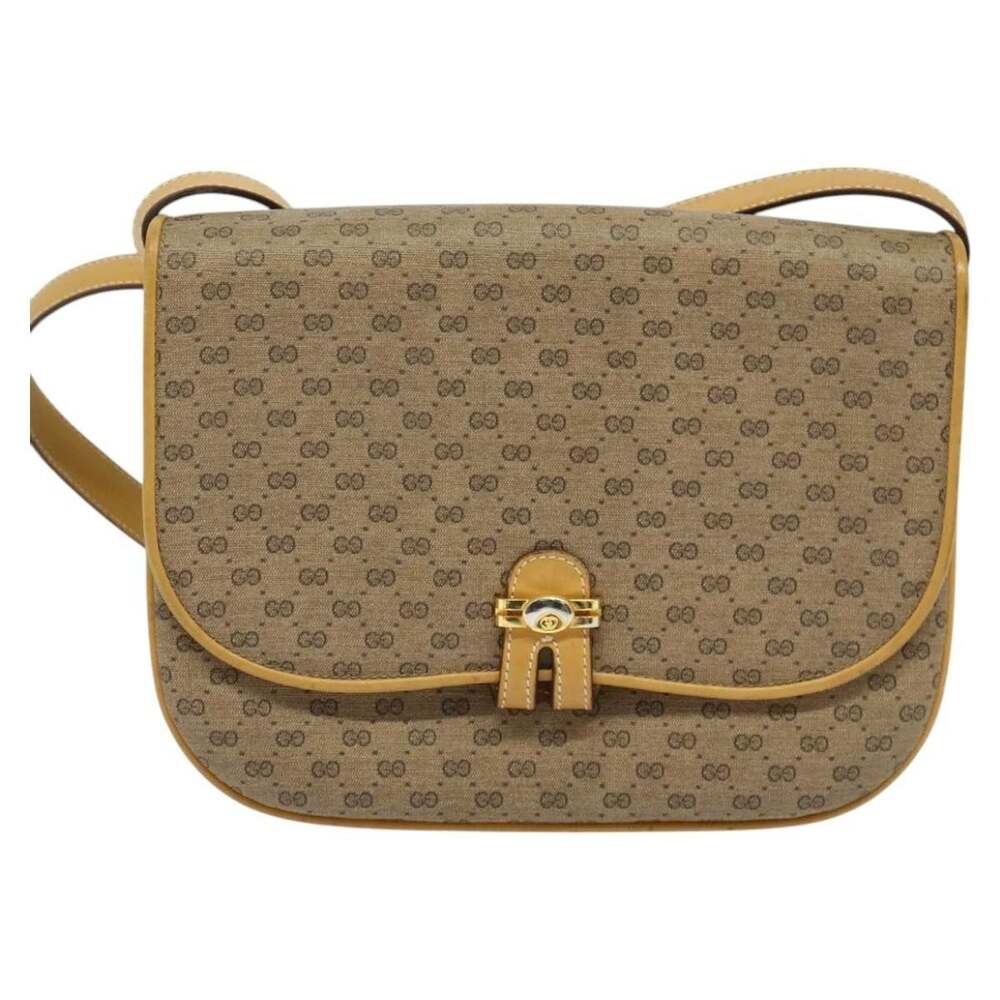 Gucci Micro GG Supreme Shoulder Bag Beige
